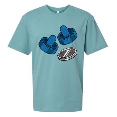 Air Hockey Game Pieces Sueded Cloud Jersey T-Shirt