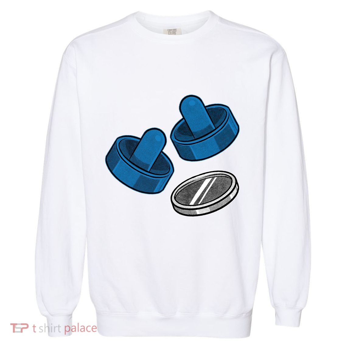 Air Hockey Game Pieces Garment-Dyed Sweatshirt