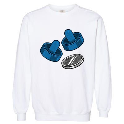 Air Hockey Game Pieces Garment-Dyed Sweatshirt