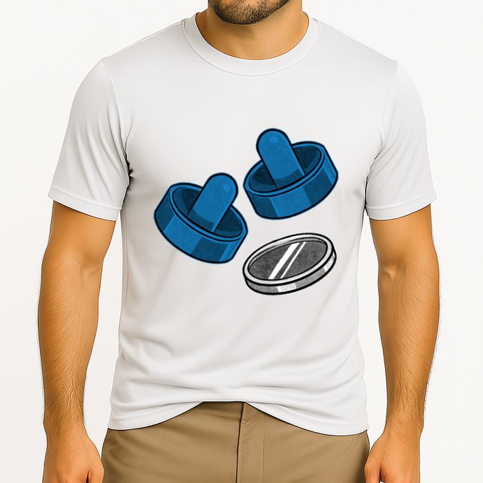 Air Hockey Game Pieces Performance Shirt