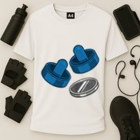 Air Hockey Game Pieces Performance Shirt