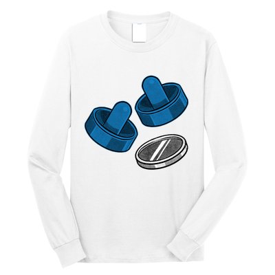 Air Hockey Game Pieces Long Sleeve Shirt
