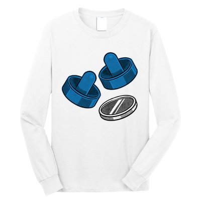 Air Hockey Game Pieces Long Sleeve Shirt