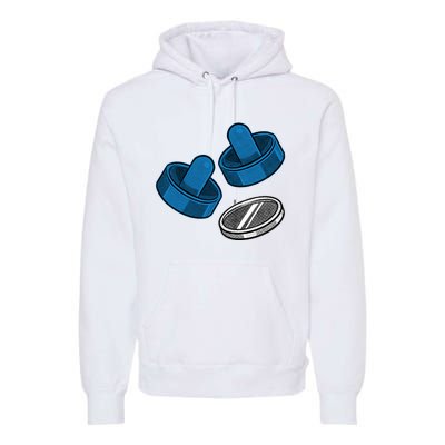 Air Hockey Game Pieces Premium Hoodie