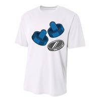 Air Hockey Game Pieces Performance Sprint T-Shirt