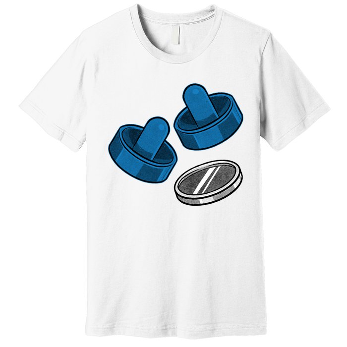 Air Hockey Game Pieces Premium T-Shirt