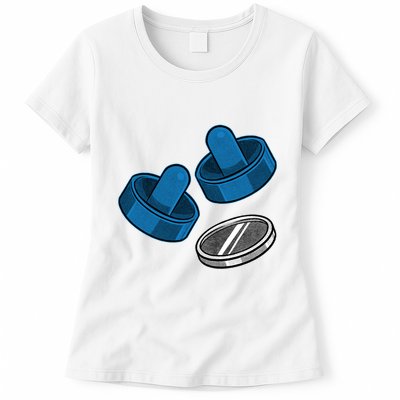 Air Hockey Game Pieces Womens T-Shirt