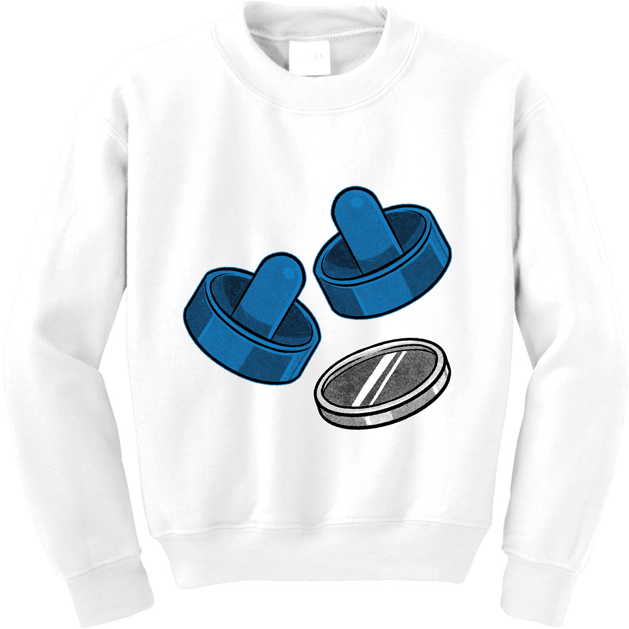 Air Hockey Game Pieces Kids Sweatshirt