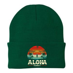 Aloha Hawaii Hawaiian Island Palm Beach Surfboard Surf Knit Cap Winter Beanie