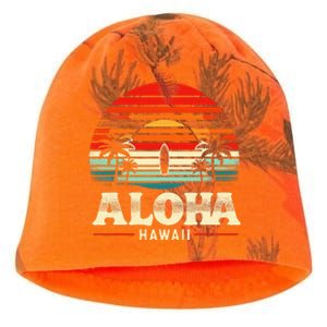 Aloha Hawaii Hawaiian Island Palm Beach Surfboard Surf Kati - Camo Knit Beanie