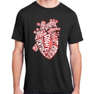 Anatomical Human Heart Cardiology Medical Cardiac Nurse Adult ChromaSoft Performance T-Shirt