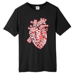 Anatomical Human Heart Cardiology Medical Cardiac Nurse Tall Fusion ChromaSoft Performance T-Shirt