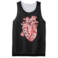 Anatomical Human Heart Cardiology Medical Cardiac Nurse Mesh Reversible Basketball Jersey Tank