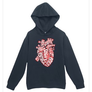 Anatomical Human Heart Cardiology Medical Cardiac Nurse Urban Pullover Hoodie