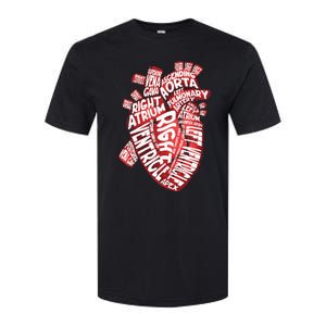 Anatomical Human Heart Cardiology Medical Cardiac Nurse Softstyle CVC T-Shirt