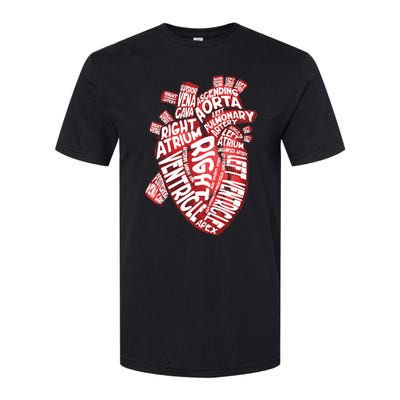 Anatomical Human Heart Cardiology Medical Cardiac Nurse Softstyle CVC T-Shirt