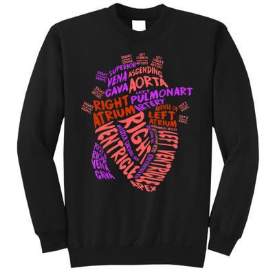 Anatomical Human Heart Cardiology Medical Cardiac Nurse TShirt Sweatshirt