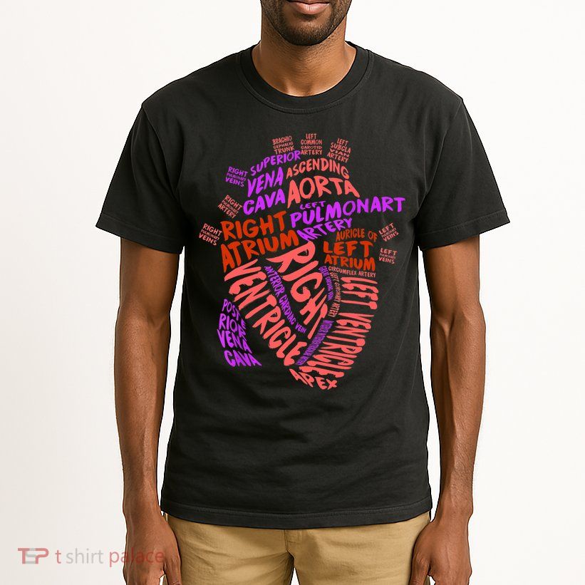 Anatomical Human Heart Cardiology Medical Cardiac Nurse TShirt Tall T-Shirt