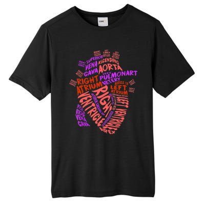 Anatomical Human Heart Cardiology Medical Cardiac Nurse TShirt Tall Fusion ChromaSoft Performance T-Shirt