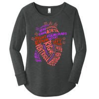 Anatomical Human Heart Cardiology Medical Cardiac Nurse TShirt Women's Perfect Tri Tunic Long Sleeve Shirt