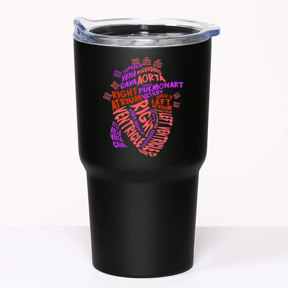 Anatomical Human Heart Cardiology Medical Cardiac Nurse TShirt Tumbler