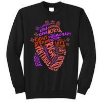 Anatomical Human Heart Cardiology Medical Cardiac Nurse TShirt Tall Sweatshirt