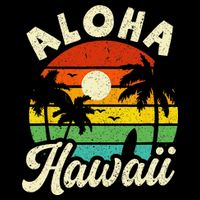 Aloha Hawaii Hawaiian Island Beach Vacation Summer Backpack