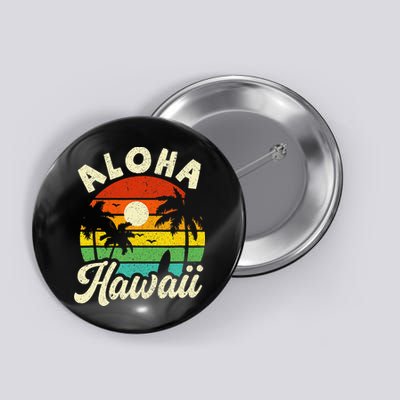 Aloha Hawaii Hawaiian Island Beach Vacation Summer Button