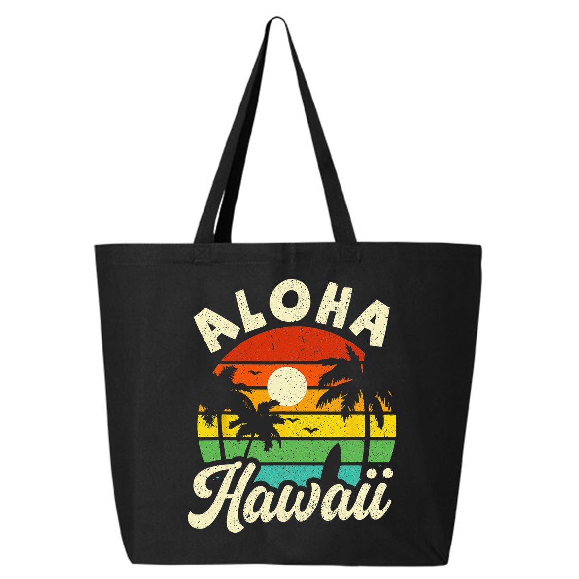 Aloha Hawaii Hawaiian Island Beach Vacation Summer 25L Jumbo Tote