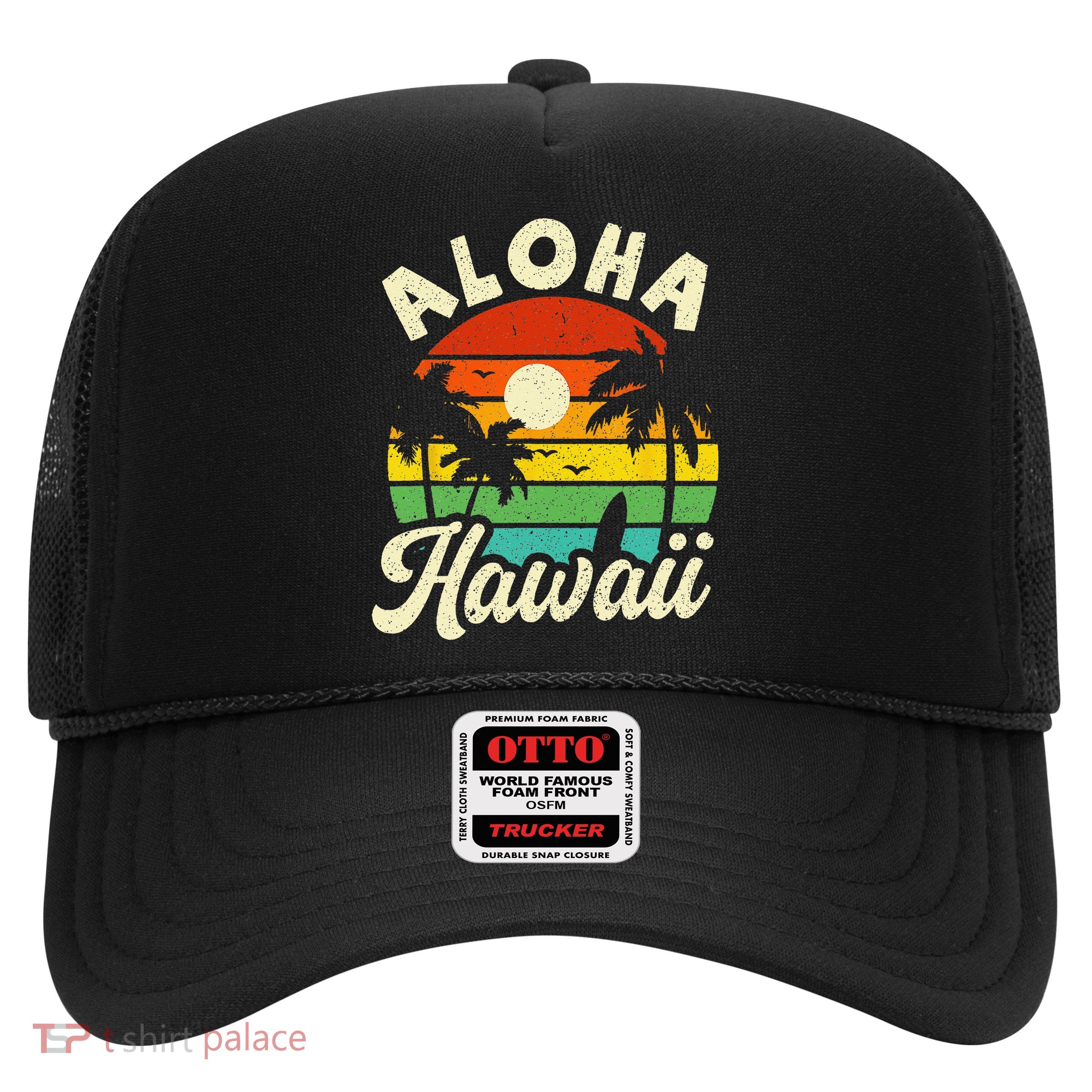 Aloha Hawaii Hawaiian Island Beach Vacation Summer Trucker Hat