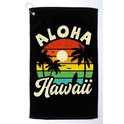 Aloha Hawaii Hawaiian Island Beach Vacation Summer Golf Towel