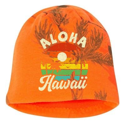 Aloha Hawaii Hawaiian Island Beach Vacation Summer Kati - Camo Knit Beanie