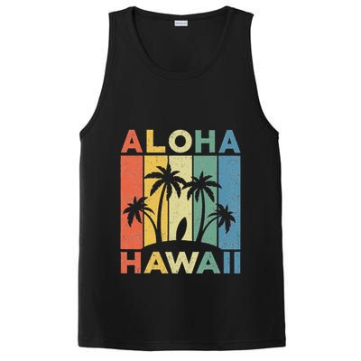 Aloha Hawaii Hawaiian Island Palm Beach Surfboard Surf PosiCharge Competitor Tank