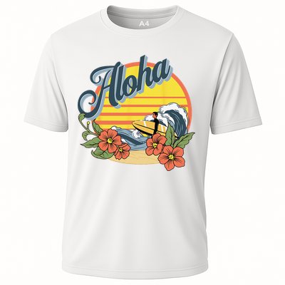 Aloha Hawaii Hawaiian island Surf Sport  Cooling Performance Crew T-Shirt