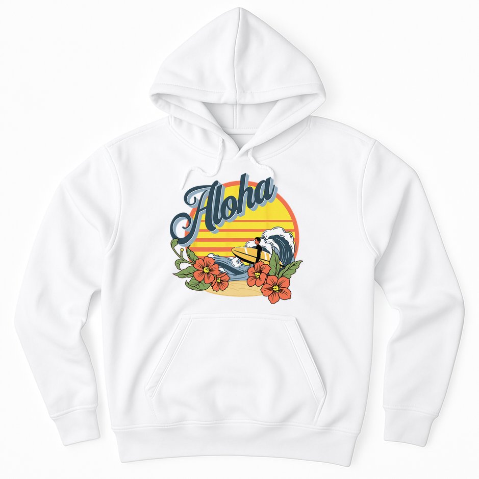 Aloha Hawaii Hawaiian island Surf Sport  Hoodie