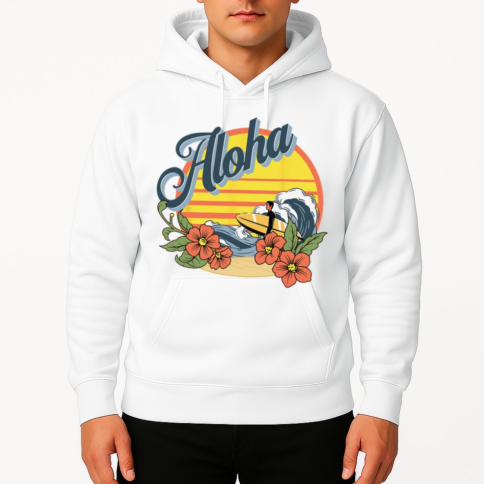 Aloha Hawaii Hawaiian island Surf Sport  Hoodie