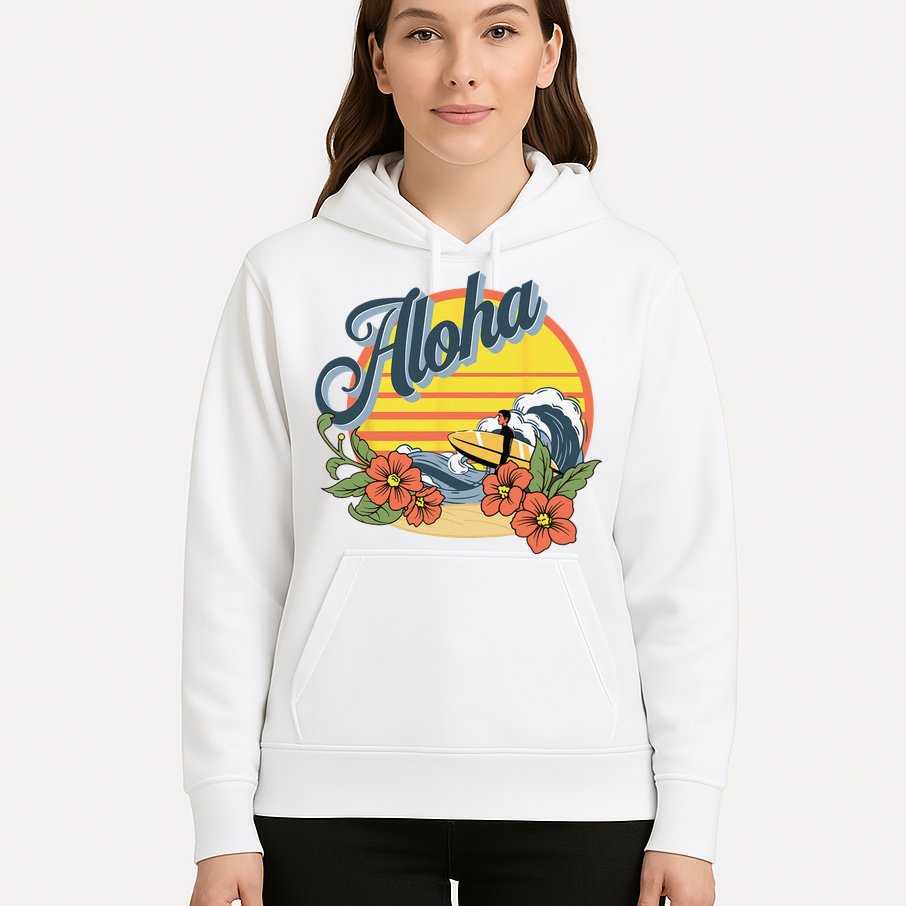 Aloha Hawaii Hawaiian island Surf Sport  Hoodie
