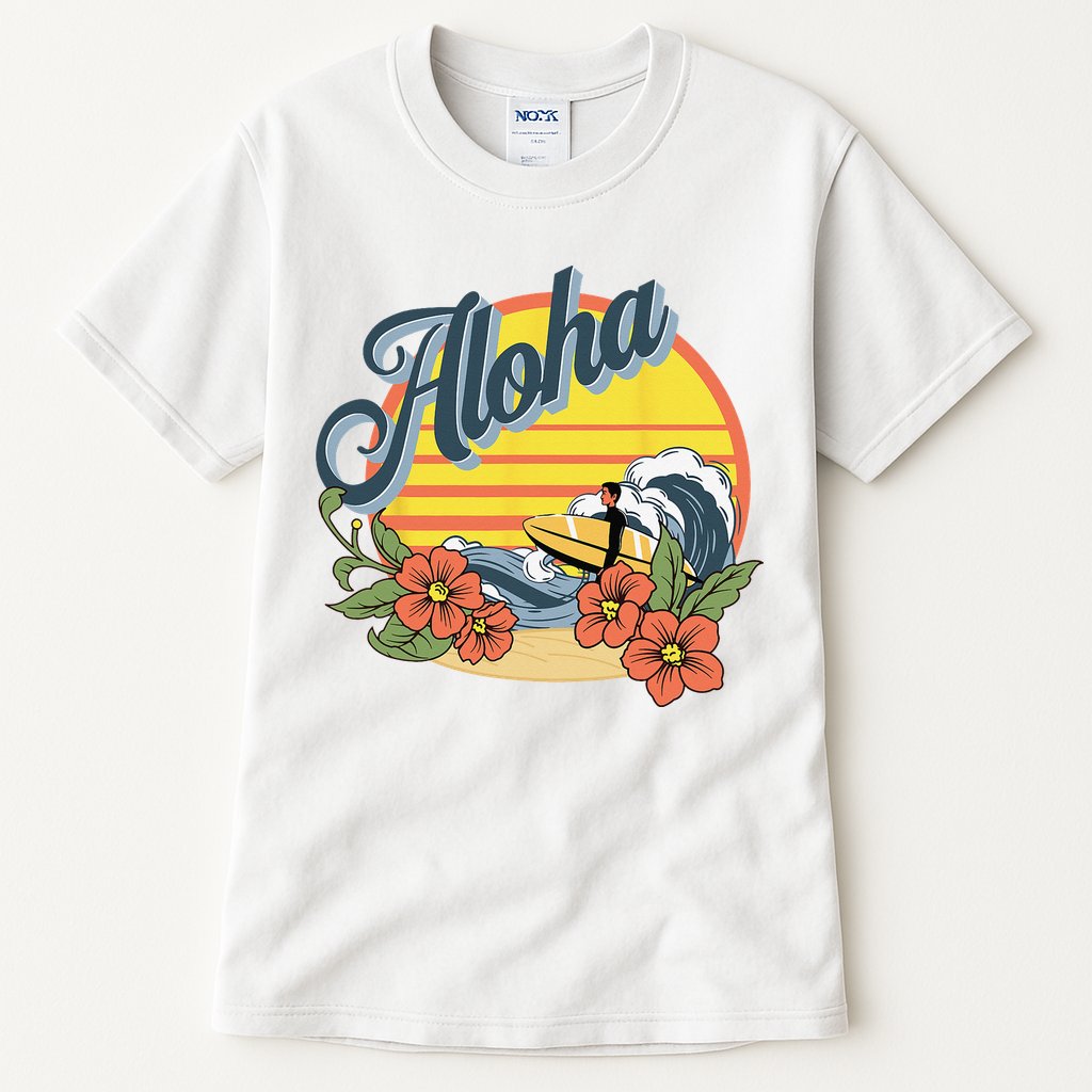 Aloha Hawaii Hawaiian island Surf Sport  Tall T-Shirt