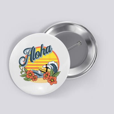 Aloha Hawaii Hawaiian island Surf Sport  Button
