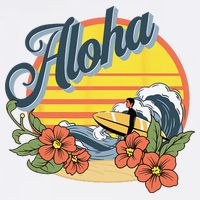Aloha Hawaii Hawaiian island Surf Sport  Baby Bodysuit