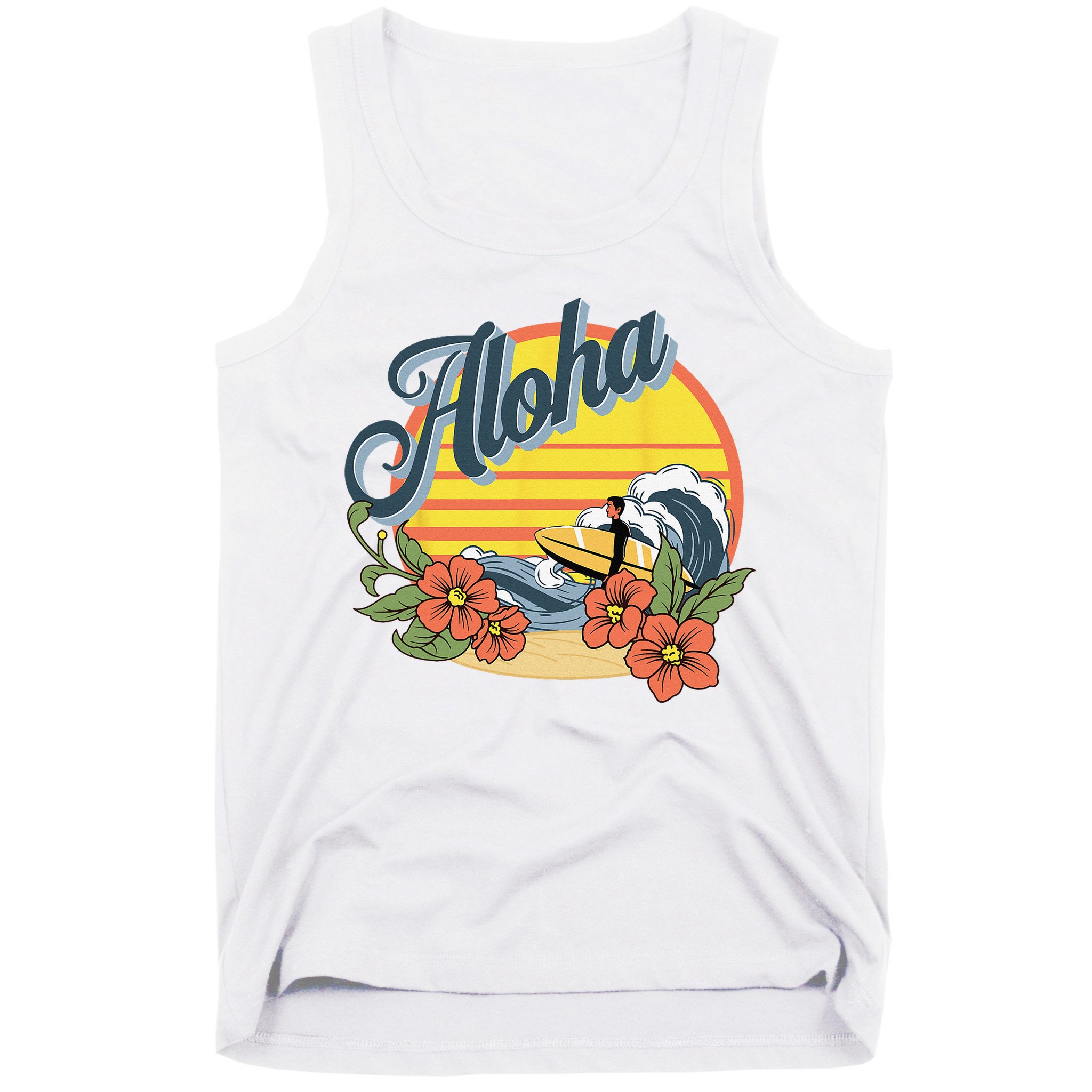 Aloha Hawaii Hawaiian island Surf Sport  Tank Top