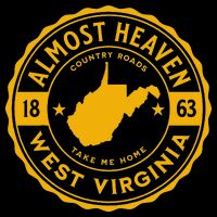 Almost Heaven Home West Virginia Map 304 WV Vintage Backpack
