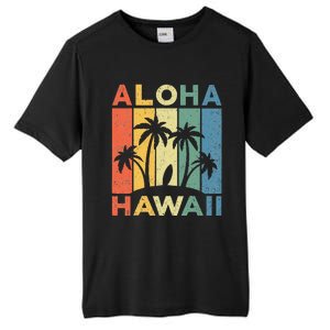 Aloha Hawaii Hawaiian Island Palm Beach Surfboard Surf Tall Fusion ChromaSoft Performance T-Shirt