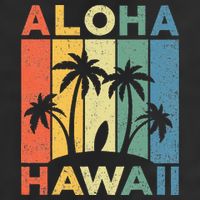 Aloha Hawaii Hawaiian Island Palm Beach Surfboard Surf 11oz C Handle Ceramic Mug