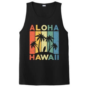 Aloha Hawaii Hawaiian Island Palm Beach Surfboard Surf PosiCharge Competitor Tank