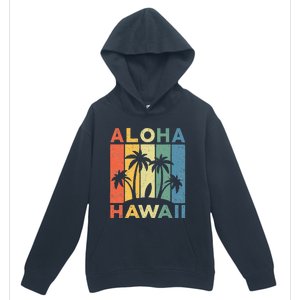 Aloha Hawaii Hawaiian Island Palm Beach Surfboard Surf Urban Pullover Hoodie