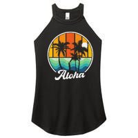 Aloha Hawaii Hawaiian Island  Surf Women’s Perfect Tri Rocker Tank