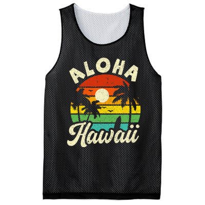 Aloha Hawaii Hawaiian Island Beach Vacation Summer Mesh Reversible Basketball Jersey Tank