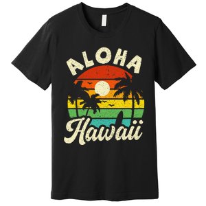 Aloha Hawaii Hawaiian Island Beach Vacation Summer Premium T-Shirt