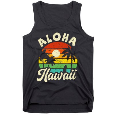 Aloha Hawaii Hawaiian Island Beach Vacation Summer Tank Top